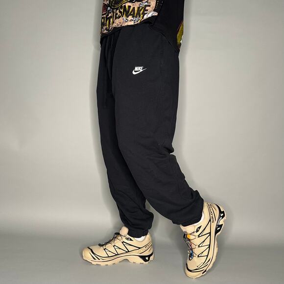 Nike Other - Vintage Y2K Nike Sweatpants Mens 2XL Black White Swoosh Cotton Joggers